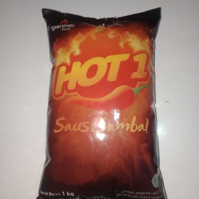 

Saus sambal hot 1 berat 1kg