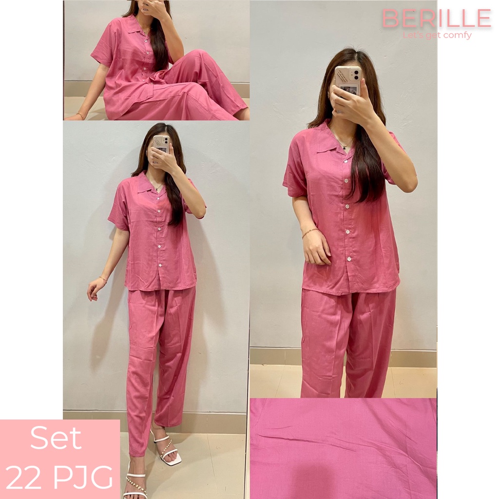 Piyama set Rayon Wanita / Setelan Piyama Wanita Motif / Piyama Rayon Viscose /  Piyama Motif Rayon Viscose Premium Termurah /Piyama Wanita Dewasa / Pajamas / Baju Tidur Wanita / Piyama setelan rayon viscose  (COD)-Set 22 PJG