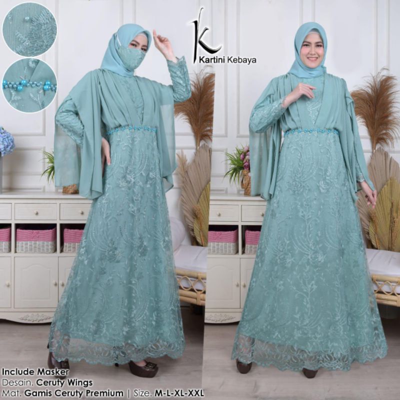 GAMIS SERUTY PREMIUM/GAMIS SELENDANG/GAMIS TULLE TERMURAH