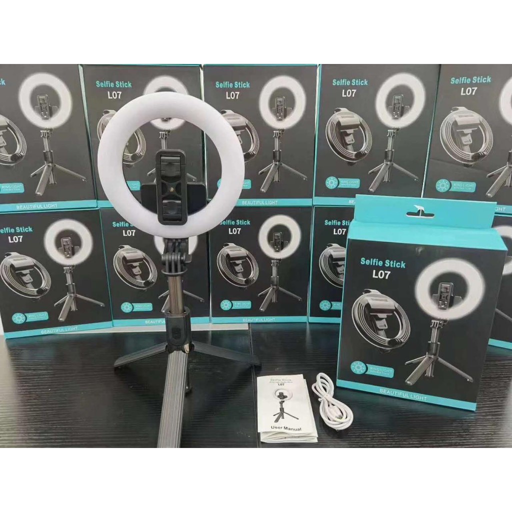 Tongsis Tripod L07 + Ring Light