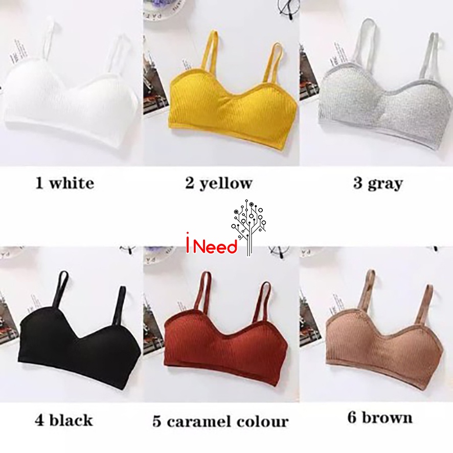 (INEED) (BPU)Push Up Bra Tali Satu - Bra Kemben Push Up tali Satu Tanpa Kawat - BRA YOGA TALI SATU