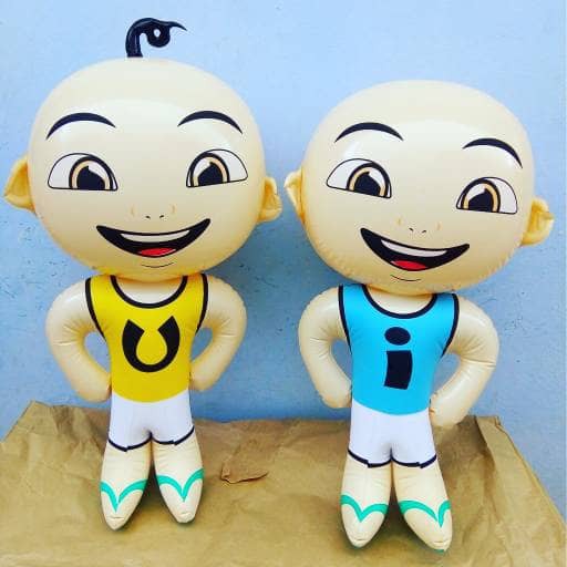 Mainan Tiup Boneka Upin Ipin/Boneka Tiup Boneka Upin Ipin/Mainan Anak Cowok Tiupan Boneka Upin Ipin