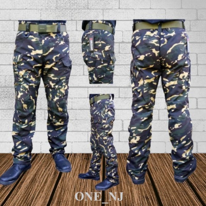 Size 28-42 Celana Loreng-Army Tactical Outdoor Panjang Motif- Loreng Nasional Banser Terbaru Berkual