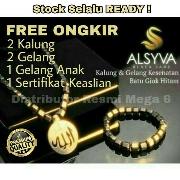 Best Price Super Promo Paket Family Alsyva Black Jade - Hitam - Original 100%
