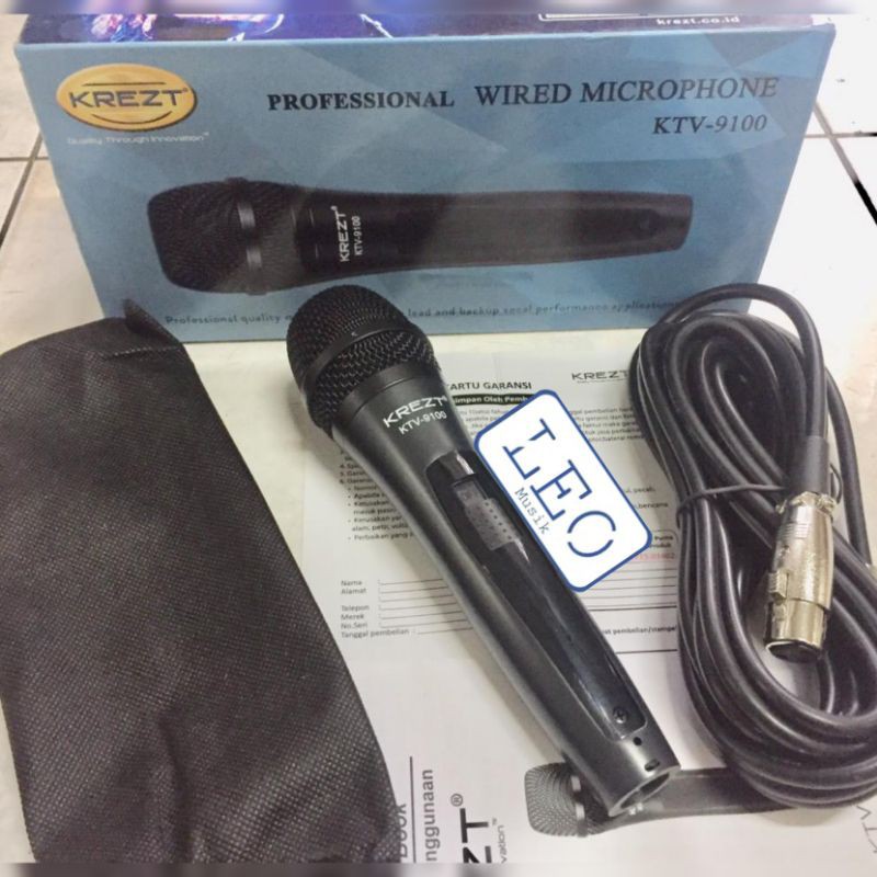 KREZT MICROPHONE KTV 9100 KTV9100 KABEL MIC