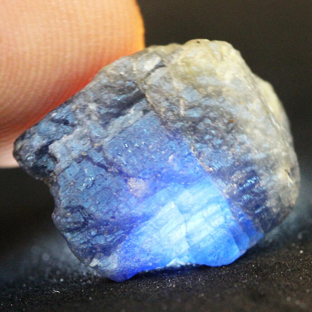 17.35CT. Blue Sapphire Burma Mogok Rough Natural