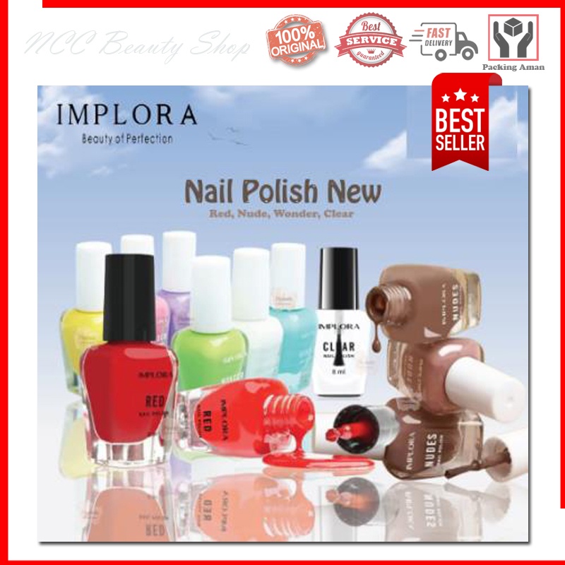 [SATUAN] * NCC * Implora Kutek Nail Polish Cutex Kitek Cat Kuku - Satuan - 1 pcs