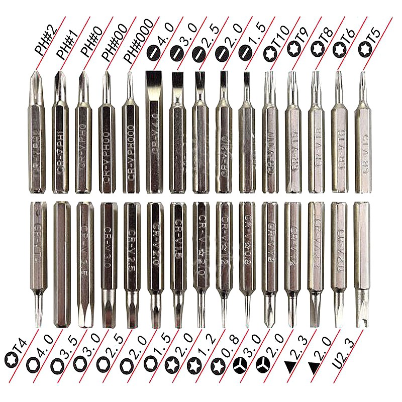 Flashmart Obeng 32 in 1 Magnetic Screwdrivers Repair Tool