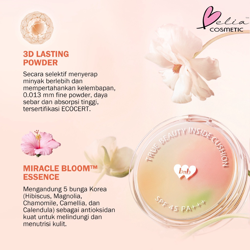 ❤ BELIA ❤ BNB barenbliss Korean Bloomatte Fine to Refine Compact Powder | 24H oil control | Bedak Padat | BPOM