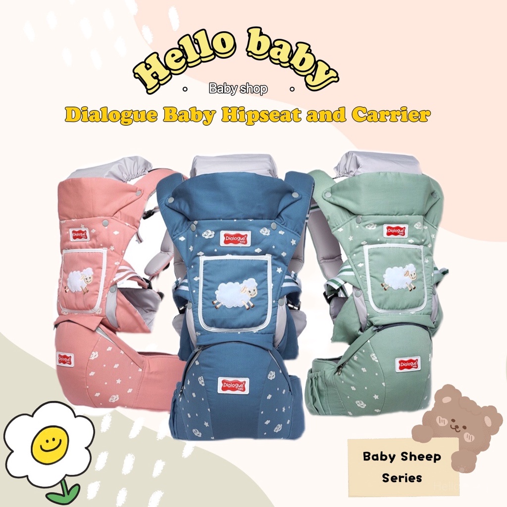 Dialogue Baby Hipseat and Carrier 10in1 Baby Sheep Series - DGG4317