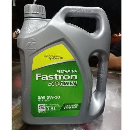 oli pertamina fastron eco green lcgc sae 5w-30 isi 3.5liter original