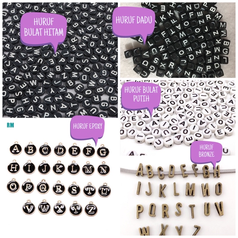 TAMBAHAN HURUF | ECER 1 HURUF | HURUF BULAT HURUF DADU HURUF BRONZE