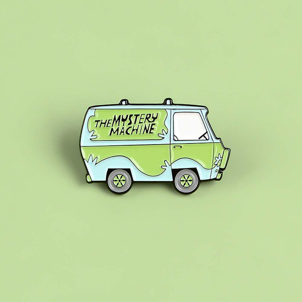 Mxbeauty Scooby Bus Bros Hadiah Untuk Anak-Anak Fashion Perhiasan Aksesoris Perjalanan Peringatan Lencana Pin Kerah Pin Enamel Pin