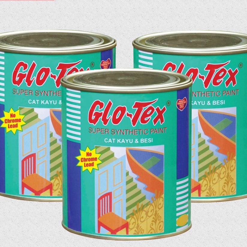 PROMO - CAT BESI DAN KAYU GLOTEX UKURAN 0,1 LTR / CAT KAYU / CAT BESI / CAT GLOTEX