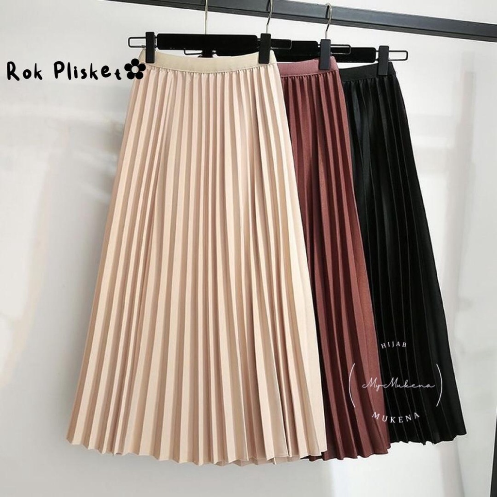 Rok Plisket Premium Jumbo Rok Mayung Hyget Premium