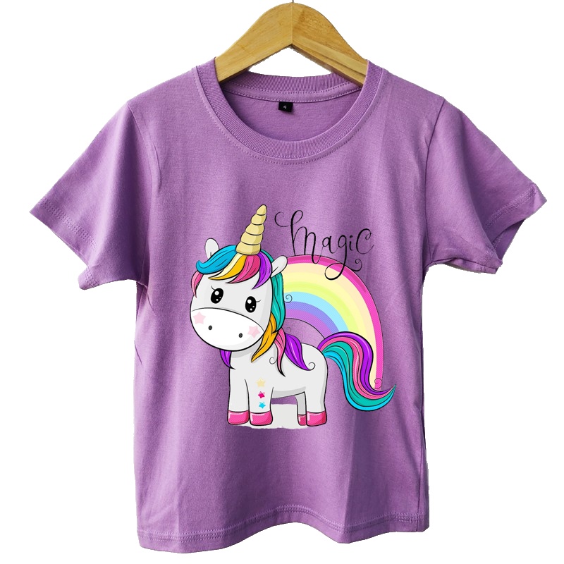 Kaos Anak Perempuan UNICORN PELANGI 4.0