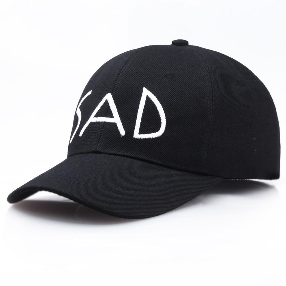 TBSD topi sad font tulisan bordir baseball cap korea jepang kpop idol import