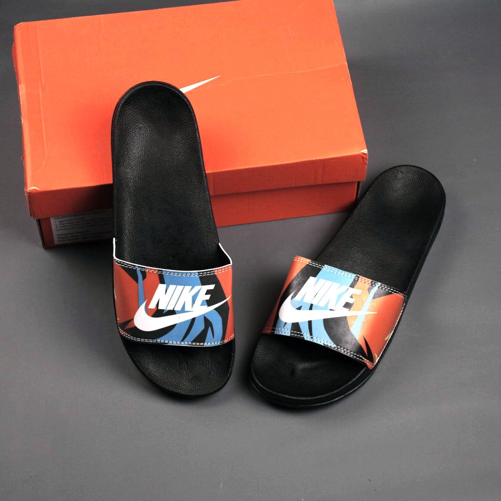 SANDAL SELOP PRIA WANITA NIKE CORAK MERAH