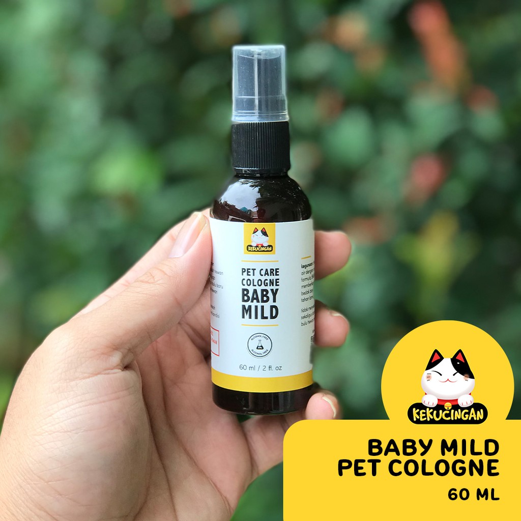 Parfum Kucing Anjing Waterbased Non Alkohol BABY MILD Kekucingan 60 ml