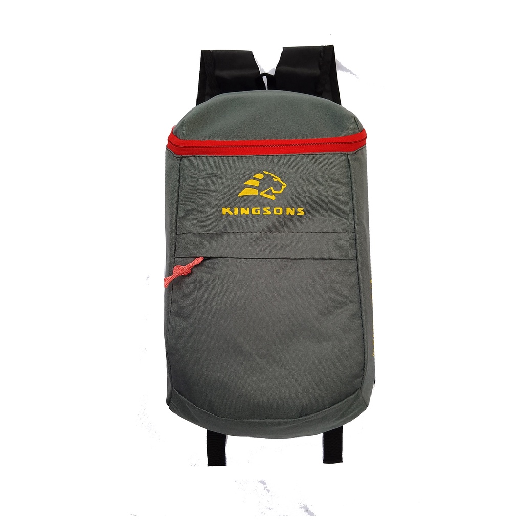 BACKPACK RANSEL 10 LITER TAS RANSEL PRIA DAN WANITA TAS PUNGGUNG TAS SEKOLAH TAS OLAHRAGA TAS SPORT TAS RANSEL KECIL TAS SEPATU FUTSAL TAS SEPATU BOLA A4-ABU OVAL