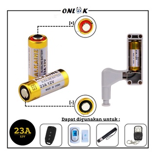 Jual Baterai Alkaline 23A 12V Mini Battery 12 Volt Batu Batre Kering ...