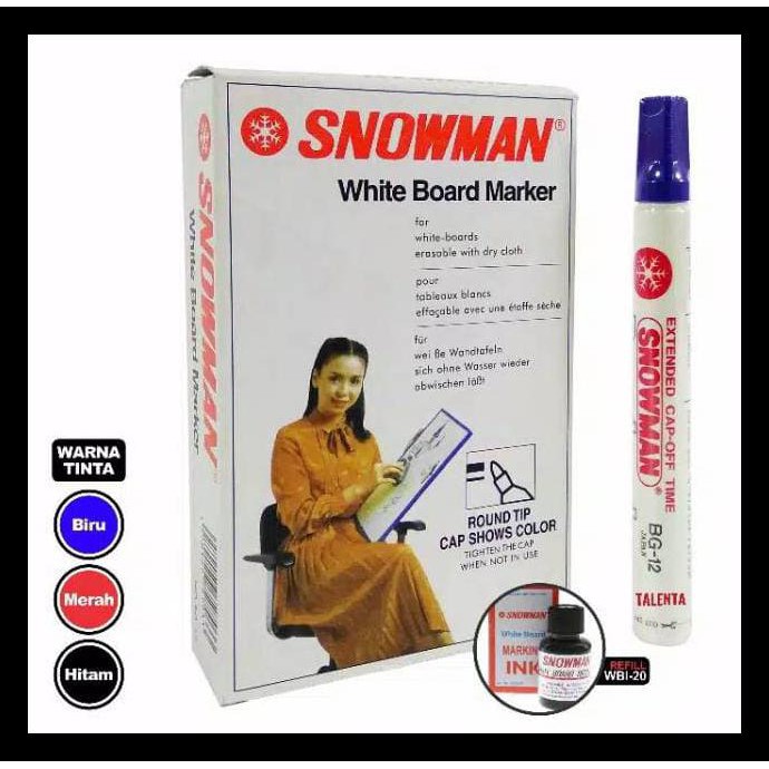 

Murmer Spidol Snowman Whiteboard Eceran Barang Bagus