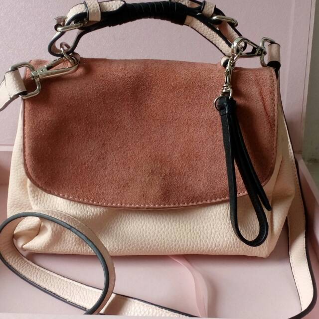 Preloved Tas Zara Woman baby pink,90%good condition
