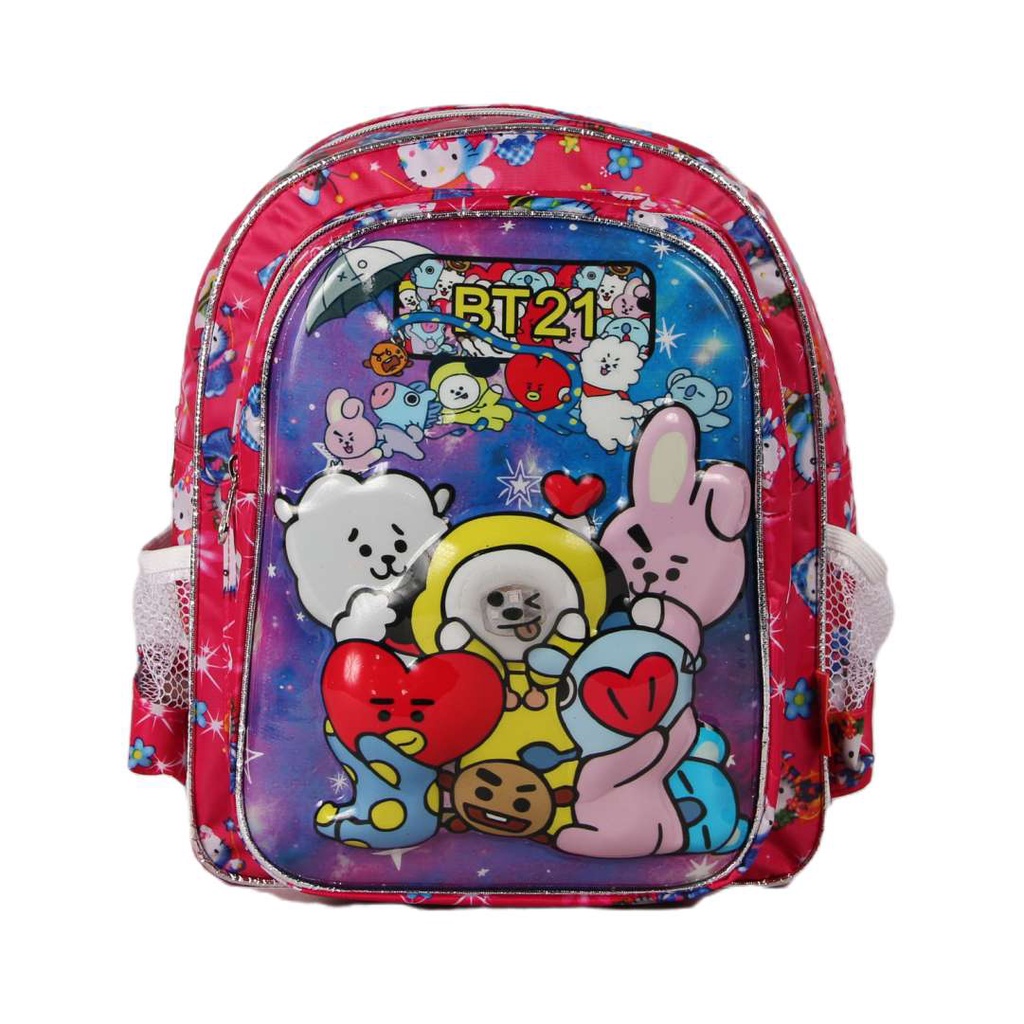 [KLIKTAS] Tas Ransel Sekolah Anak TK Paud ampu LED gambar kartun 3D Calypso 3725