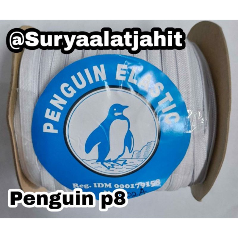 Karet Penguin 802A/8mm Putih @120Y/Rol =rp.35.700/1Rol