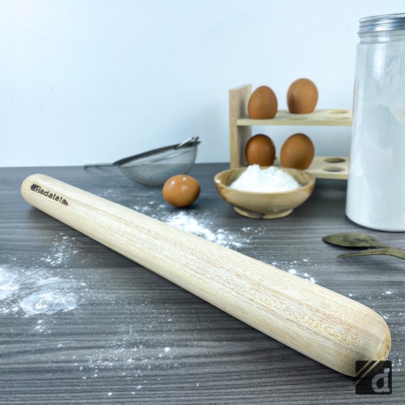 DADALALA Rolling Pin Kayu 50 Cm, Adonan Kue Bahan Kayu Model Stick