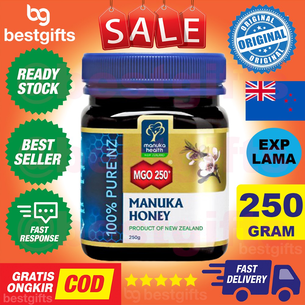 MANUKA HEALTH MADU MANUKA HONEY BLEND MGO250 MGO 250 ANTI BIOTIK BAKTERI DAYA TAHAN TUBUH 250 GRAM