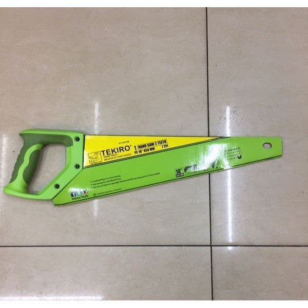 (TEKIRO) Gergaji Kayu 2 Mata 18&quot; Siap Pakai Tajam Original