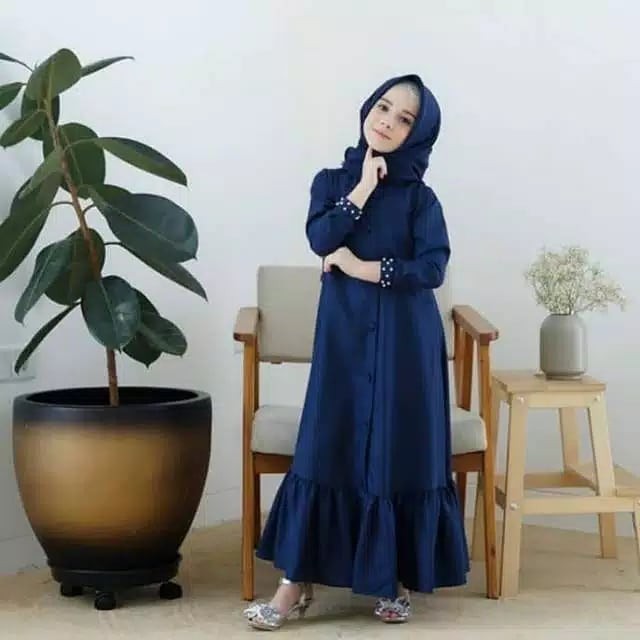 Gamis Anak Perempuan Lebaran 2024 JM MUTIARA SYARI DRESS KIDS Gamis Anak Tanggung 6-8TAHUN Terbaru 2