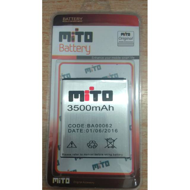 Baterai Mito A65 Fantasy Card BA-00062 Original Batre Battery HP BA00062