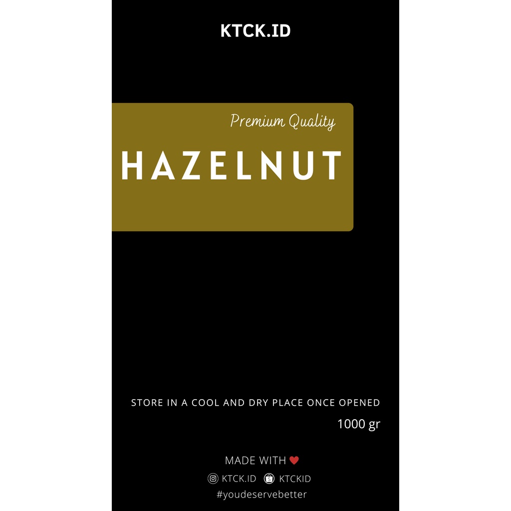 

POWDER/BUBUK HAZELNUT 1000GR KTCK.ID