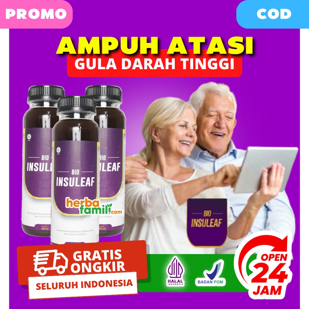 BIO INSULEAF 100% ORIGINAL OFFICIAL | Bioinsuleaf Daun Insulin EPA Herbs Obat Herbal Diabetes Cair 250 ML Ampuh Atasi Gula Darah Secara Alami BIOINSULEAF