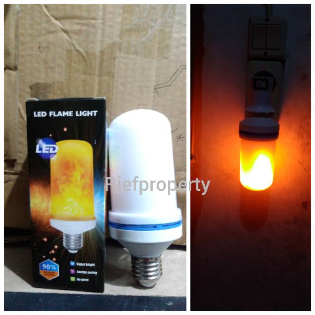 Lampu LED api E27