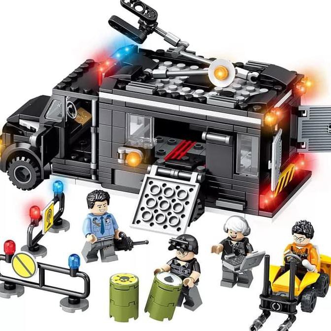 Lego Sembo 102348 Police SWAT Army Peacekeeper Tactical Response Unit