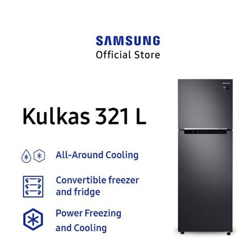 SAMSUNG RT32K503JB1 KULKAS 2 PINTU INVERTER RT32 HITAM 321 L RT32K