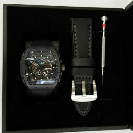 jam tangan expedition e6782 autometic full black pria original