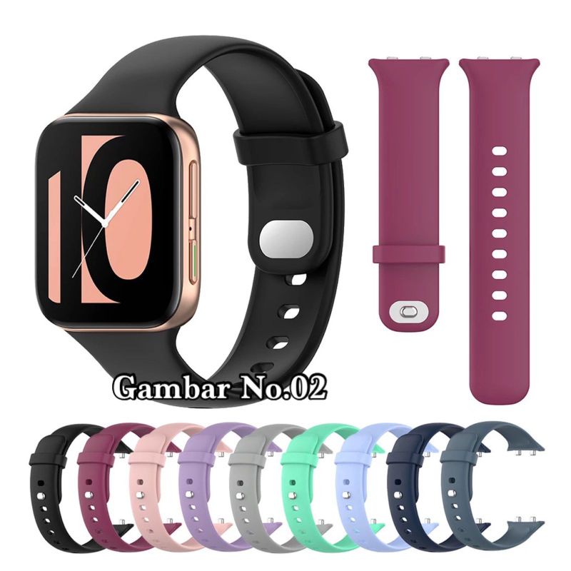 Tali Jam Strap Oppo Watch 41mm 46mm - Nike Rubber Silikon Sporty