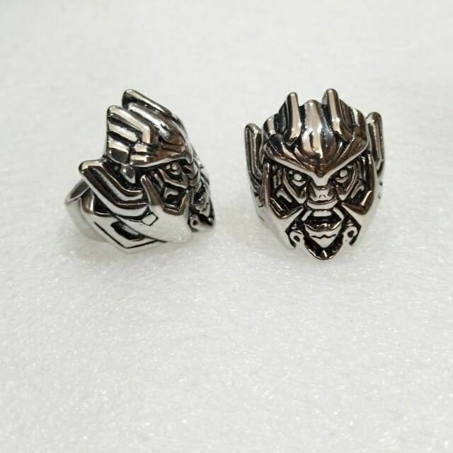 Cincin Tengkorak Titanium pria cowok Biker
