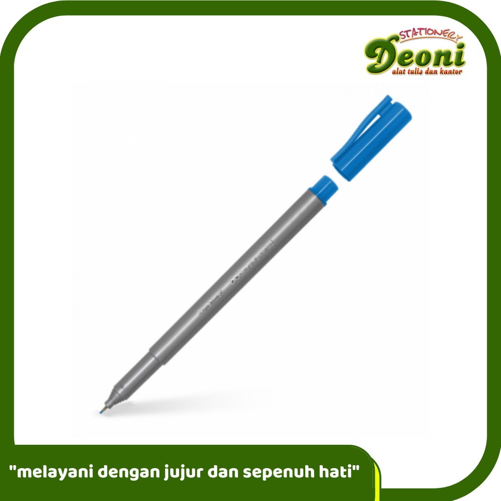 

FABER-CASTELL Fineliner Light Blue Spidol Pen