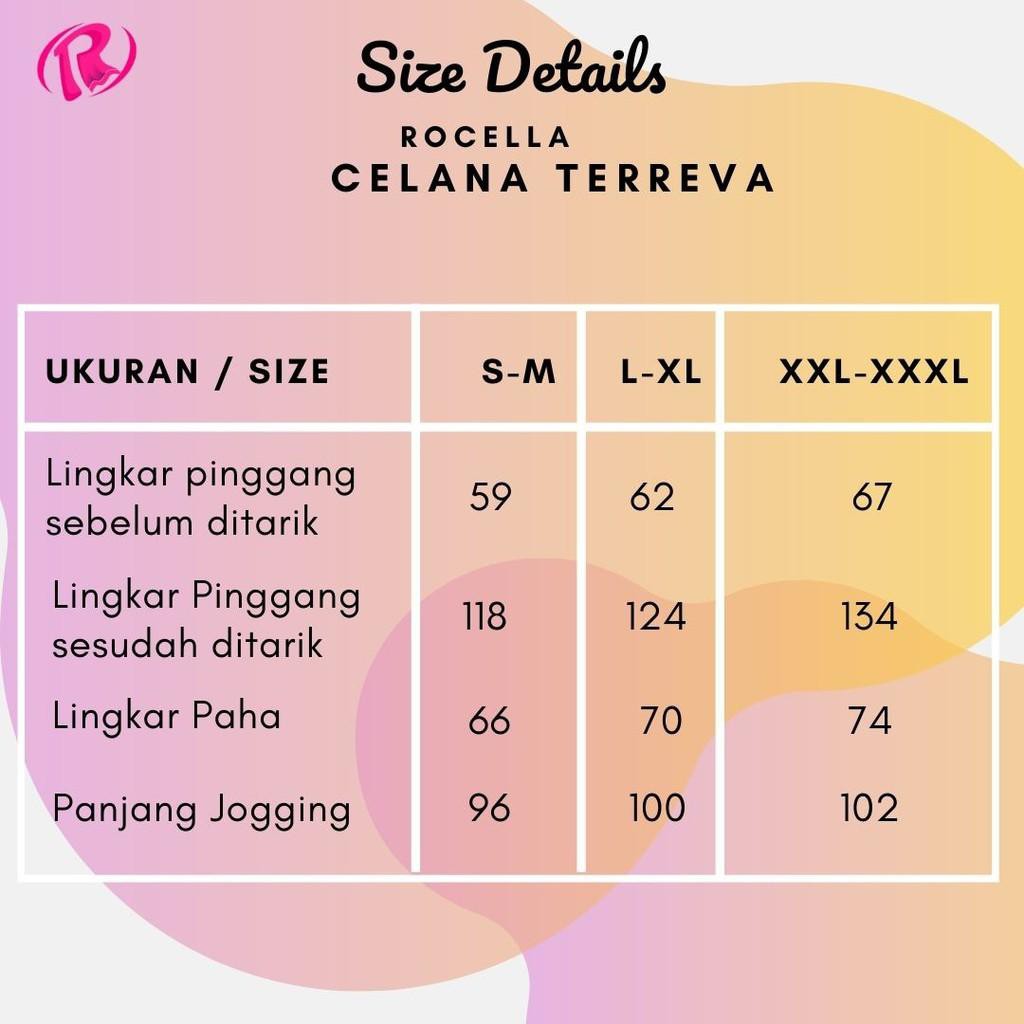  Celana  Olahraga Muslimah Model Jogger Rocella Celana  