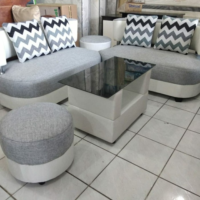 Sofa-Bantal- Sofa Sudut Minimalis Abu Hitam Kulit Promo Lebaran Bantal Motif -Bantal-Sofa.