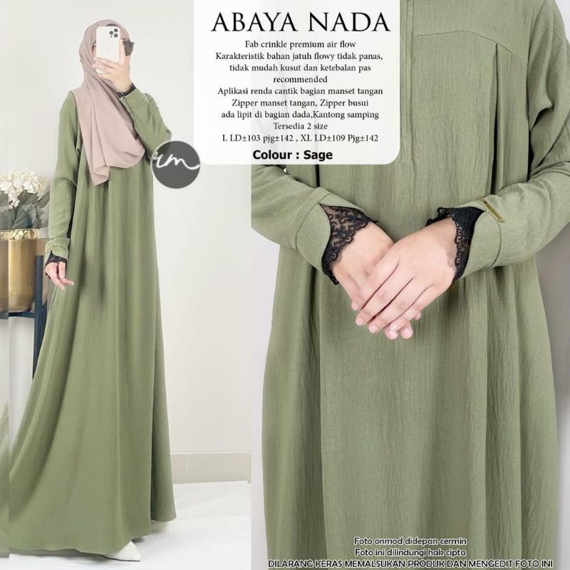abaya nada ORI RATU MULABEES maxy dress fashion solo recommended high quality best seller