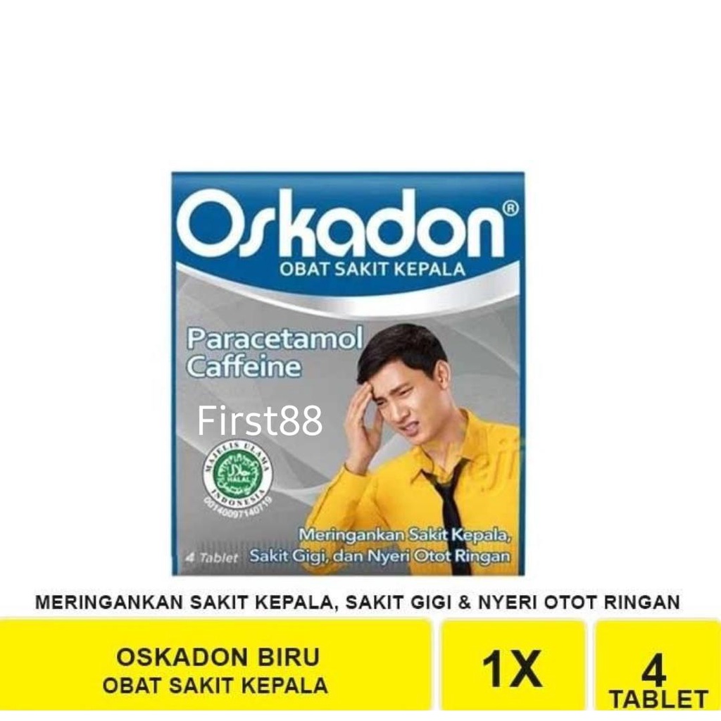 Oskadon biru obat sakit kepala 1 strip 4 tablet