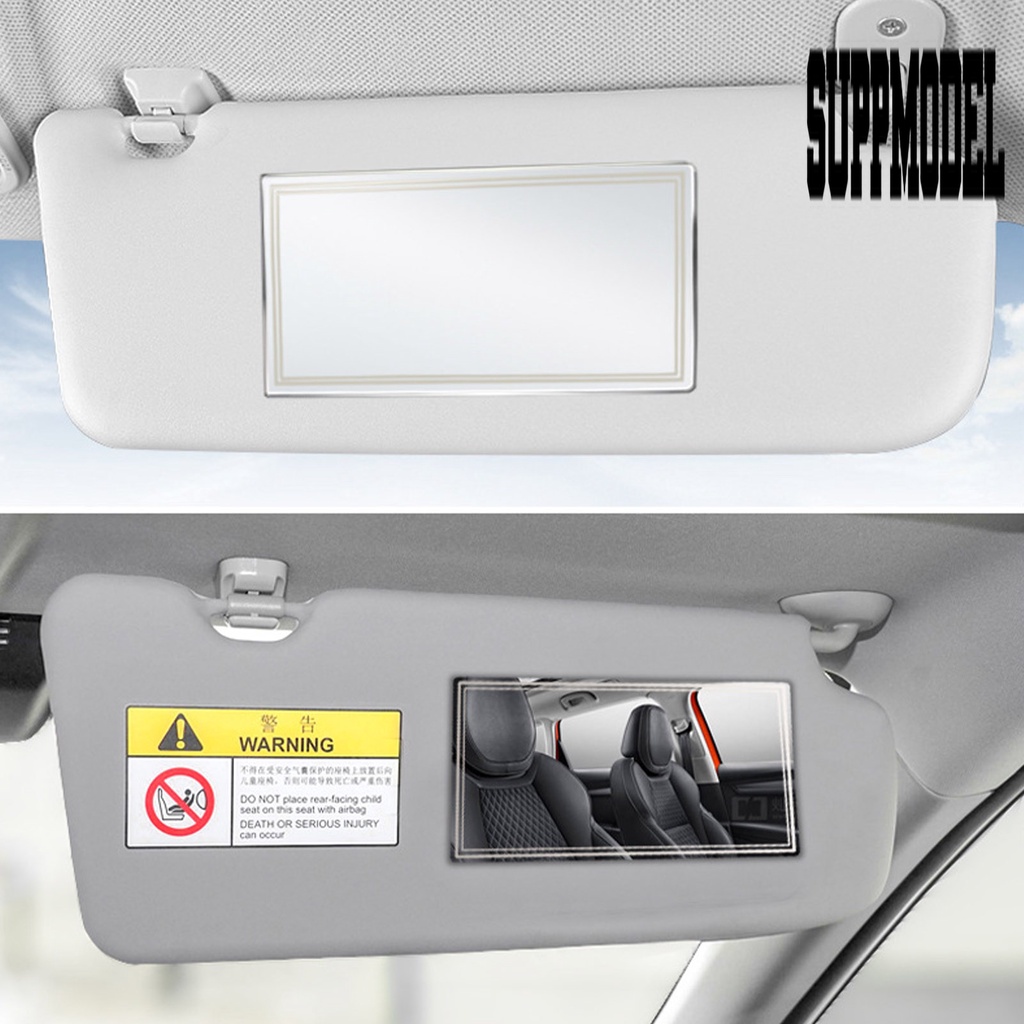 Cermin Makeup Mini Bahan Stainless Steel Untuk Sun Visor Mobil