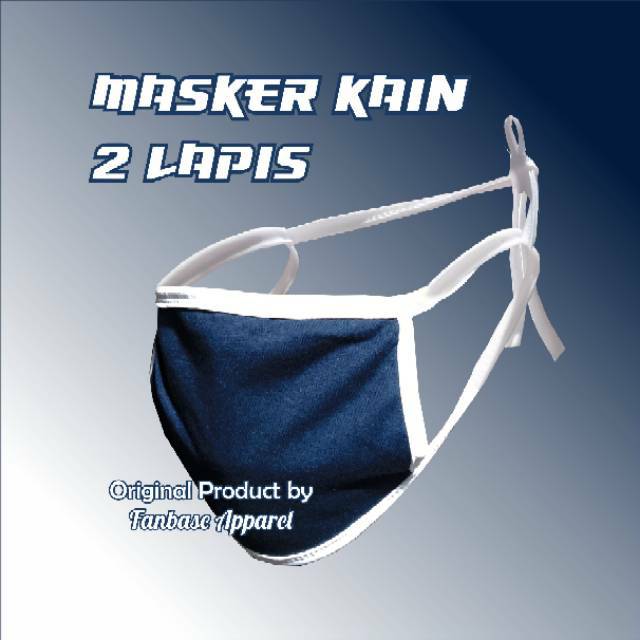 Masker Kain 2 Lapis / Masker Custom Sablon / Bordir
