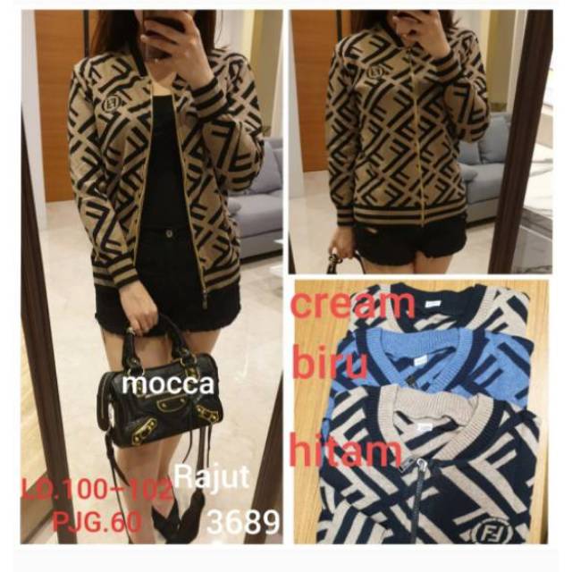 NO-3689 JACKET BOMBER RAJUT